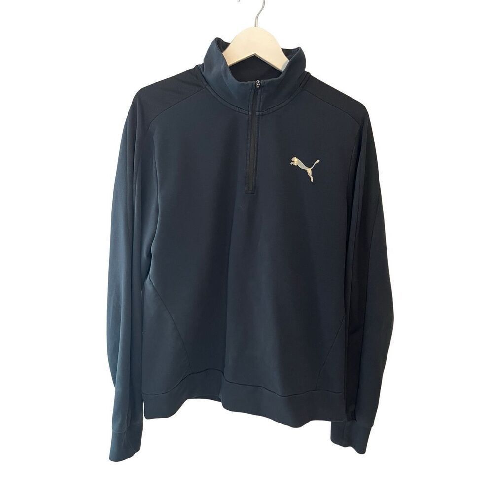 Puma Golf 1/4 zip black pullover - XL